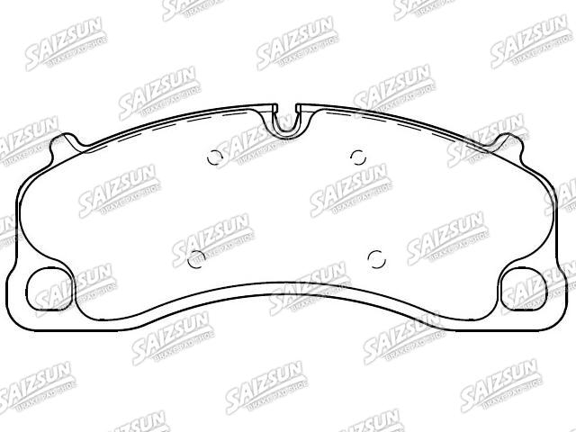 Bremsbelagsatz, Scheibenbremse Brake Pad Set:991.351.947.81