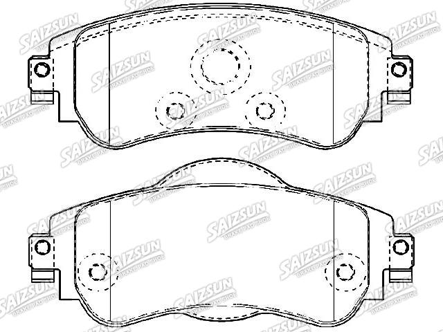 Bremsbelagsatz, Scheibenbremse Brake Pad Set:4254.A9