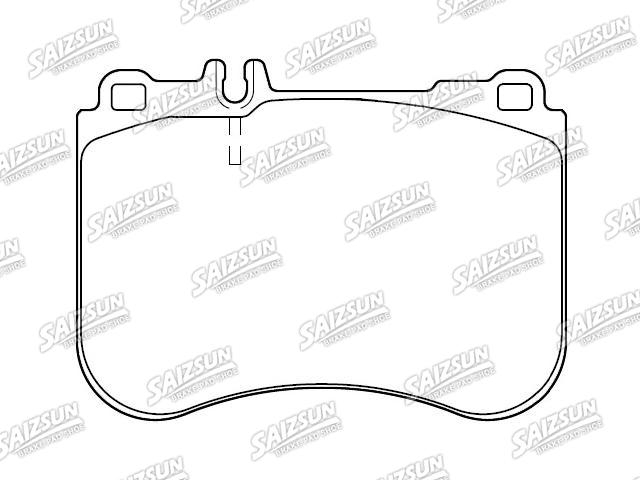 Bremsbelagsatz, Scheibenbremse Brake Pad Set:008 420 09 20