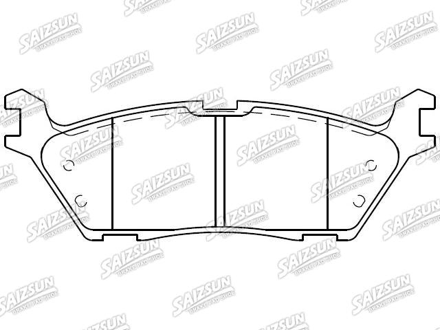 Bremsbelagsatz, Scheibenbremse Brake Pad Set:FL3Z-2200-A