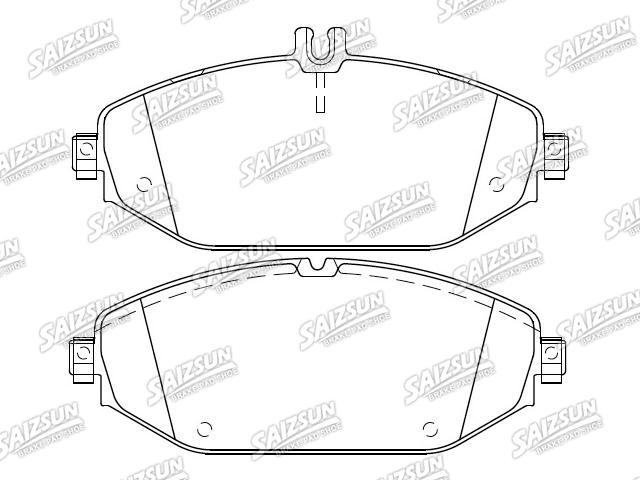 Bremsbelagsatz, Scheibenbremse Brake Pad Set:A 008 420 38 20