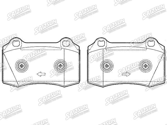 Bremsbelagsatz, Scheibenbremse Brake Pad Set:1230732