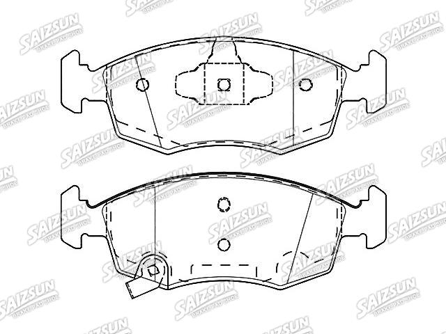 Bremsbelagsatz, Scheibenbremse Brake Pad Set:77366274