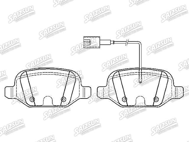 Bremsbelagsatz, Scheibenbremse Brake Pad Set:77365858