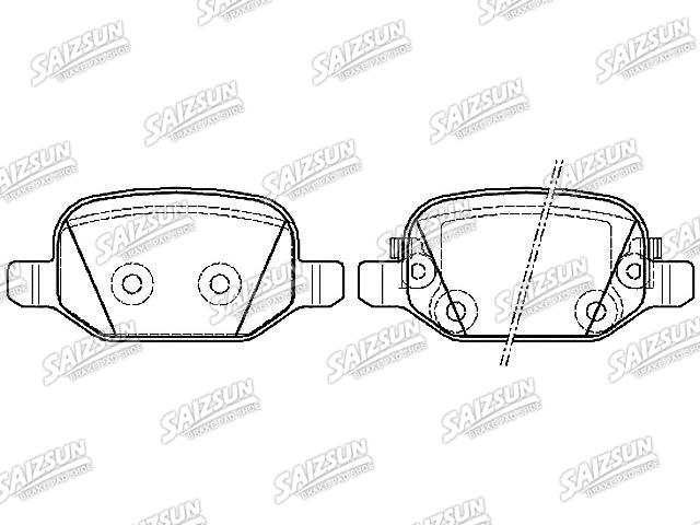 Bremsbelagsatz, Scheibenbremse Brake Pad Set:77366457