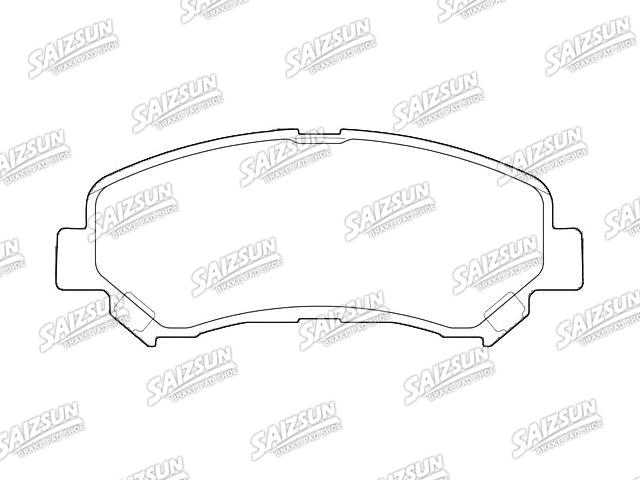 Bremsbelagsatz, Scheibenbremse Brake Pad Set:55810-57L50