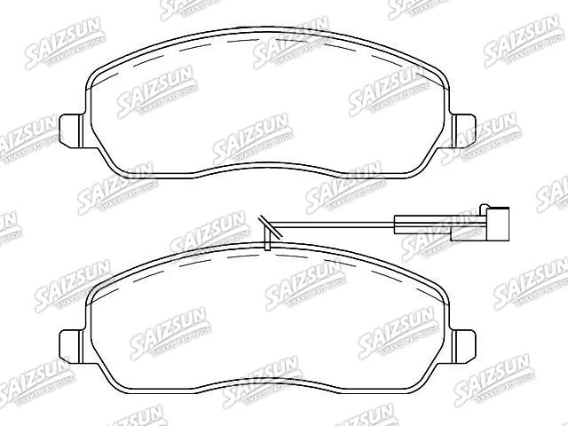 Bremsbelagsatz, Scheibenbremse Brake Pad Set:77362142