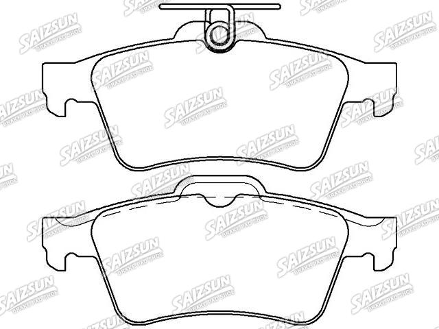 Bremsbelagsatz, Scheibenbremse Brake Pad Set:31341324