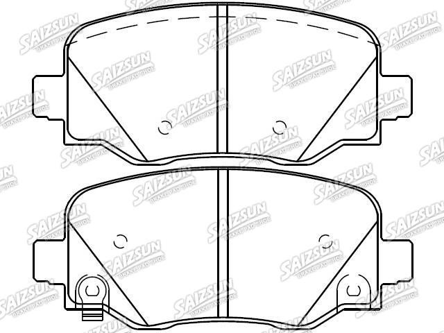 Bremsbelagsatz, Scheibenbremse Brake Pad Set:68263132AA
