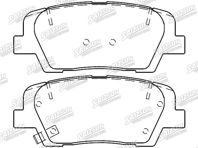 Bremsbelagsatz, Scheibenbremse Brake Pad Set:58302-C6A00