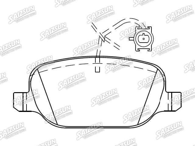 Bremsbelagsatz, Scheibenbremse Brake Pad Set:68240540AA