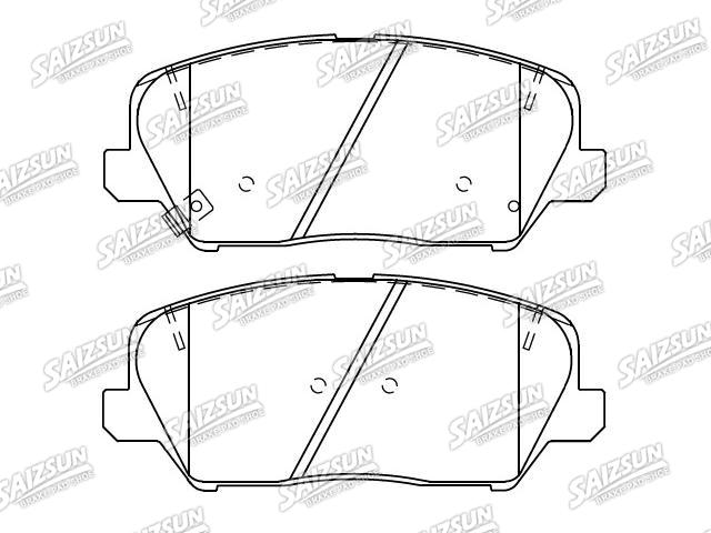 Bremsbelagsatz, Scheibenbremse Brake Pad Set:58101-2VA25