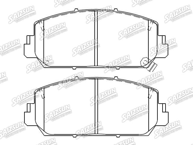 Bremsbelagsatz, Scheibenbremse Brake Pad Set:45022-T3R-A01