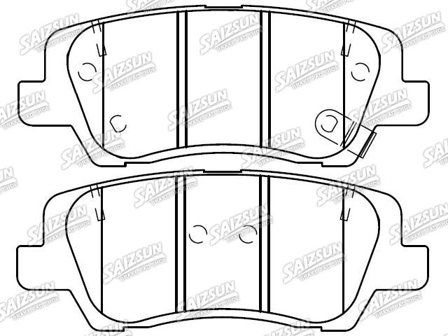 Bremsbelagsatz, Scheibenbremse Brake Pad Set:23275448