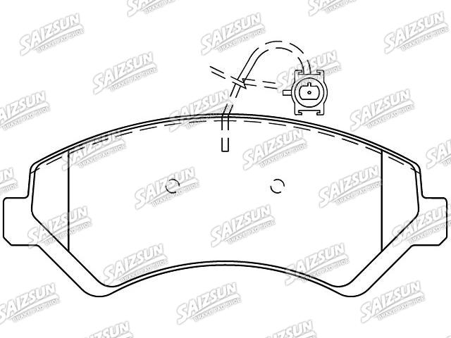 Bremsbelagsatz, Scheibenbremse Brake Pad Set:68289462AA