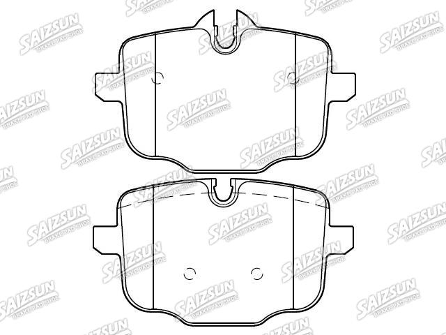 Bremsbelagsatz, Scheibenbremse Brake Pad Set:34 21 6 870 552