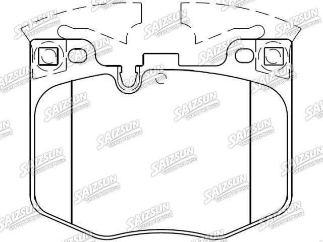 Bremsbelagsatz, Scheibenbremse Brake Pad Set:34 11 6 872 750
