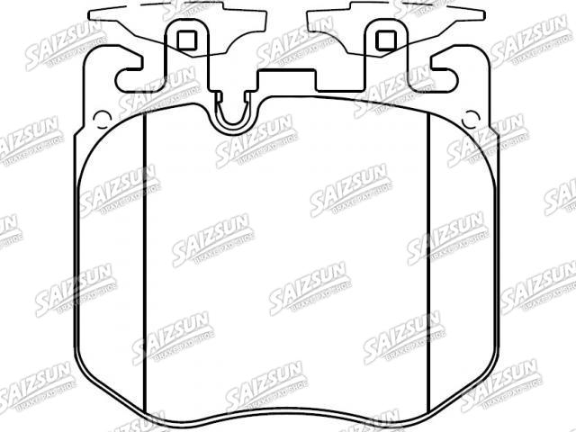 Bremsbelagsatz, Scheibenbremse Brake Pad Set:34 11 6 874 432