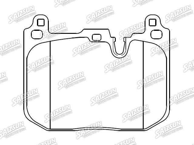 Bremsbelagsatz, Scheibenbremse Brake Pad Set:34 10 6 860 020