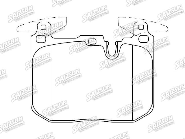 Bremsbelagsatz, Scheibenbremse Brake Pad Set:34 11 6 878 876