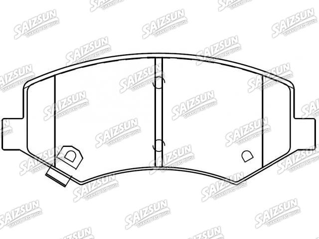 Bremsbelagsatz, Scheibenbremse Brake Pad Set:D1033-SN100-C2