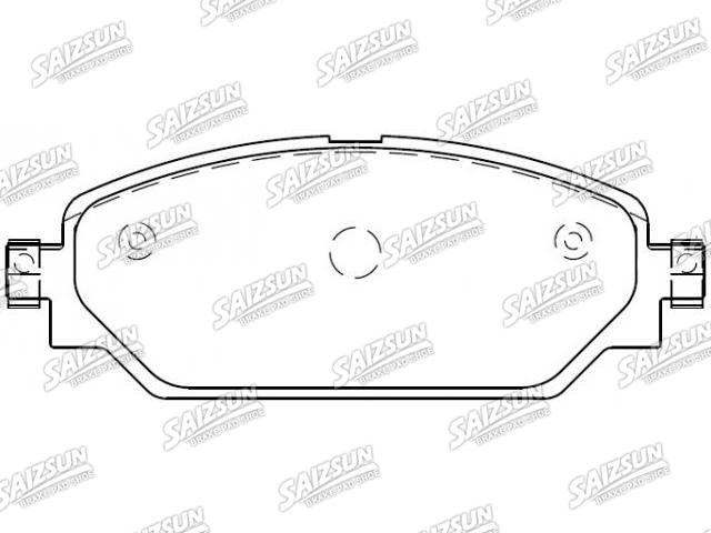 Bremsbelagsatz, Scheibenbremse Brake Pad Set:800000192