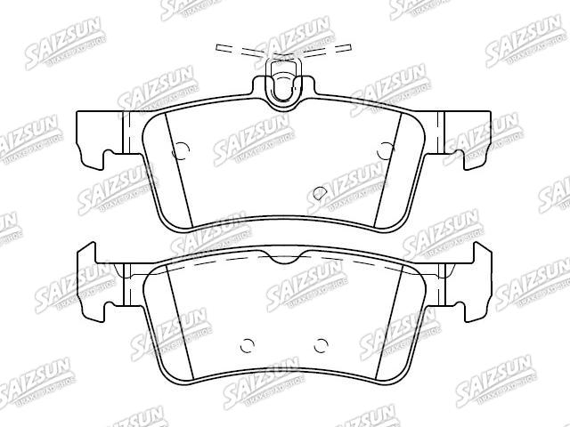 Bremsbelagsatz, Scheibenbremse Brake Pad Set:1612910380