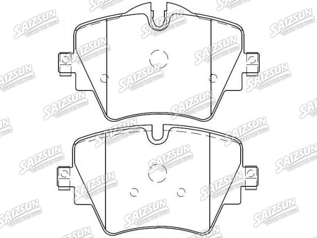 Bremsbelagsatz, Scheibenbremse Brake Pad Set:34 10 6 882 418