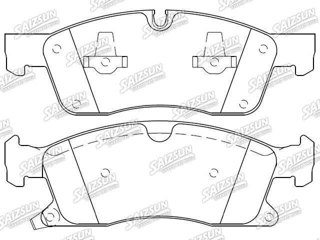 Bremsbelagsatz, Scheibenbremse Brake Pad Set:68052370AD