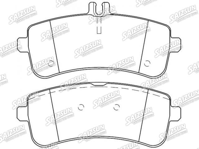 Bremsbelagsatz, Scheibenbremse Brake Pad Set:000 420 37 00
