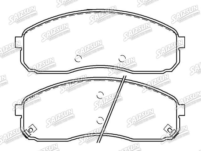 Bremsbelagsatz, Scheibenbremse Brake Pad Set:0K56B-33-23Z