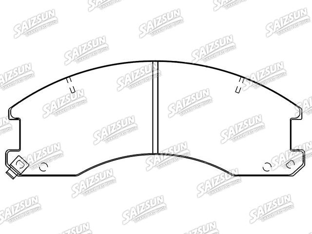 Bremsbelagsatz, Scheibenbremse Brake Pad Set:D1927-9152
