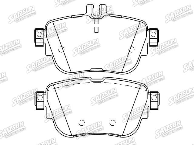 Bremsbelagsatz, Scheibenbremse Brake Pad Set:000 420 61 00