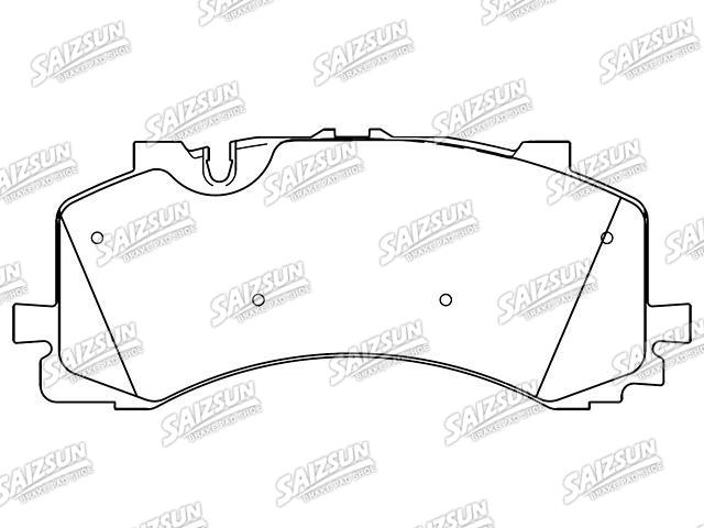 Bremsbelagsatz, Scheibenbremse Brake Pad Set:4M0 698 151 K