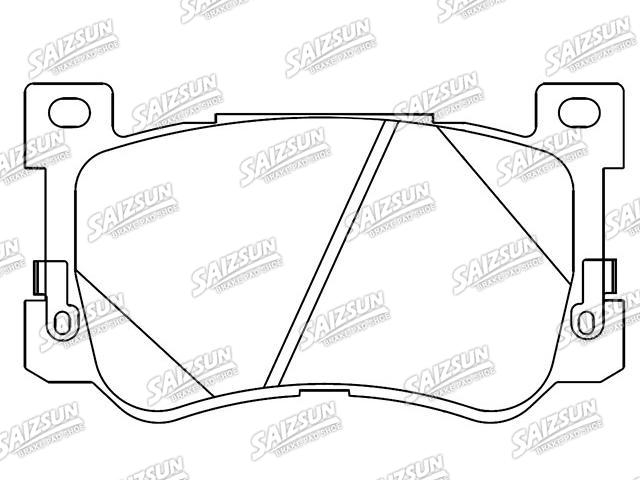Bremsbelagsatz, Scheibenbremse Brake Pad Set:58101-D2A12