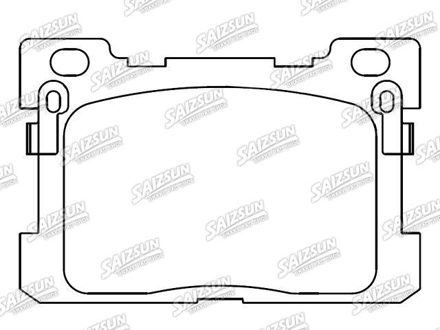 Bremsbelagsatz, Scheibenbremse Brake Pad Set:58302-D2A02