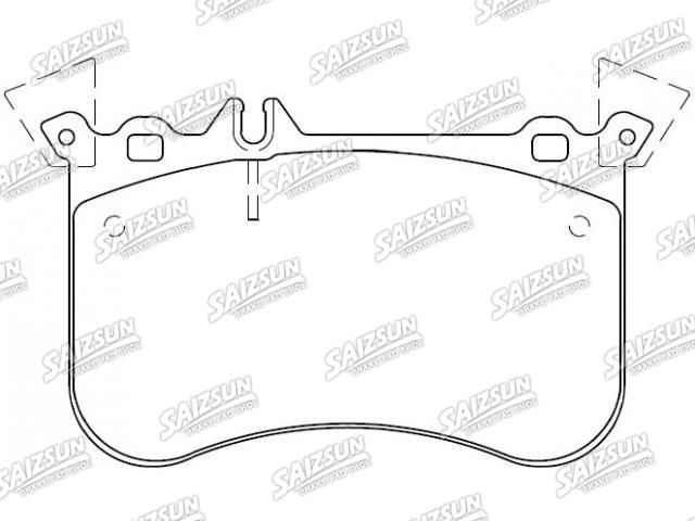 Bremsbelagsatz, Scheibenbremse Brake Pad Set:008 420 32 20