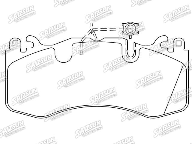 Bremsbelagsatz, Scheibenbremse Brake Pad Set:980156012