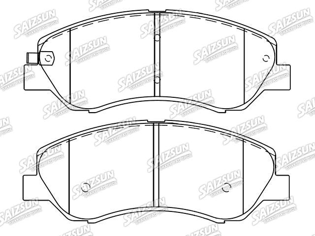 Bremsbelagsatz, Scheibenbremse Brake Pad Set:C00027011