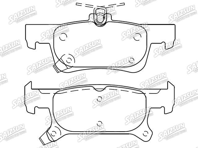 Bremsbelagsatz, Scheibenbremse Brake Pad Set:23145351