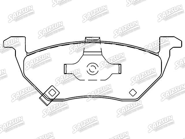 Bremsbelagsatz, Scheibenbremse Brake Pad Set:10196002