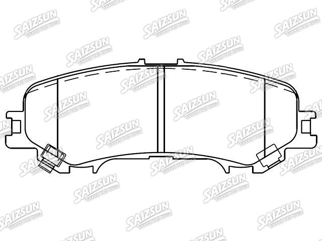 Bremsbelagsatz, Scheibenbremse Brake Pad Set:D4060-EZ60A