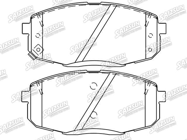 Bremsbelagsatz, Scheibenbremse Brake Pad Set:58101-M0A00