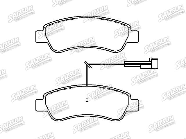 Bremsbelagsatz, Scheibenbremse Brake Pad Set:77366679