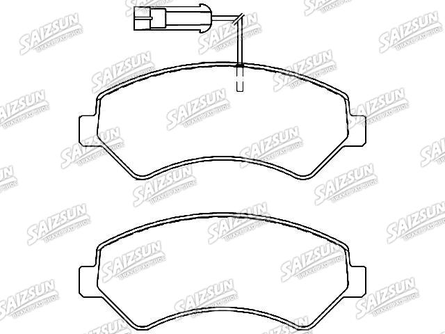 Bremsbelagsatz, Scheibenbremse Brake Pad Set:77367093