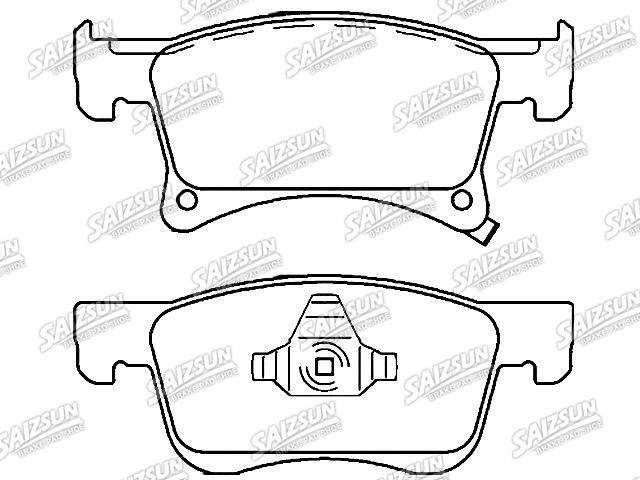 Bremsbelagsatz, Scheibenbremse Brake Pad Set:95517029