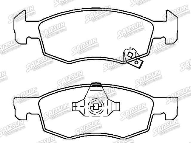 Bremsbelagsatz, Scheibenbremse Brake Pad Set:95517028