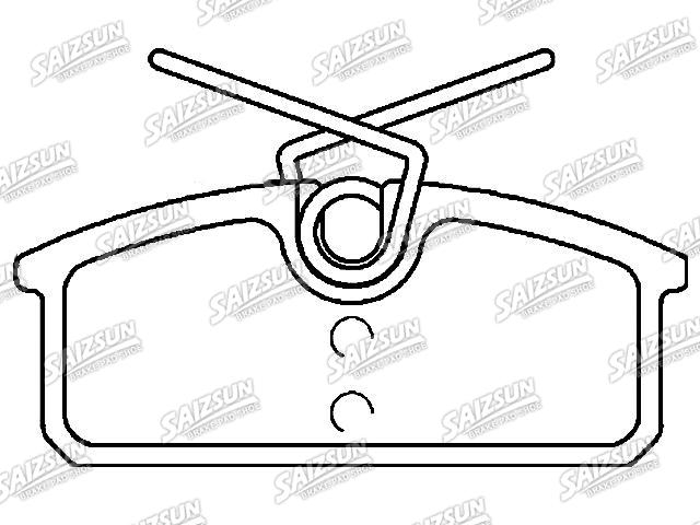 Bremsbelagsatz, Scheibenbremse Brake Pad Set:44060-8195R