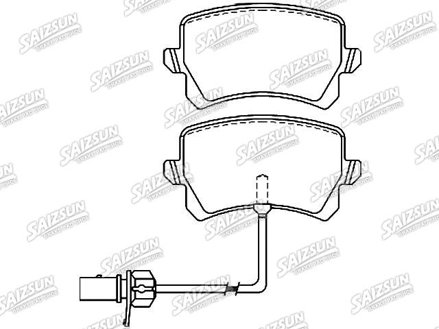 Bremsbelagsatz, Scheibenbremse Brake Pad Set:8U0 698 451 D