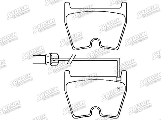 Bremsbelagsatz, Scheibenbremse Brake Pad Set:8T0 698 151 C